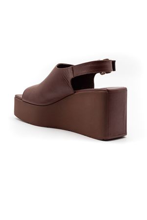 Sandalo Zeppa in pelle liscia color ebano VIC MATIE' | 1K5454DK10C070338.